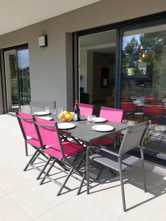 L'Appartement Jardin Avec Vue Montagnes Sévrier Dış mekan fotoğraf