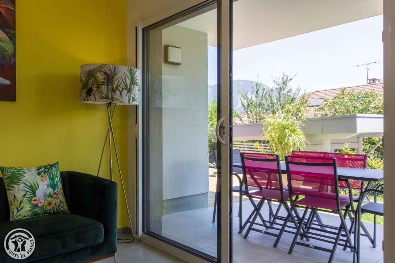 L'Appartement Jardin Avec Vue Montagnes Sévrier Dış mekan fotoğraf