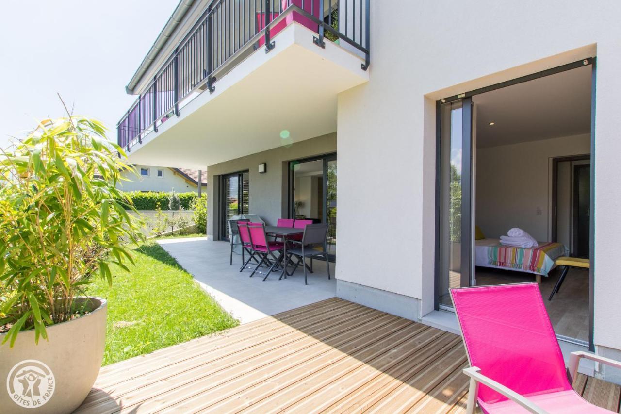 L'Appartement Jardin Avec Vue Montagnes Sévrier Dış mekan fotoğraf
