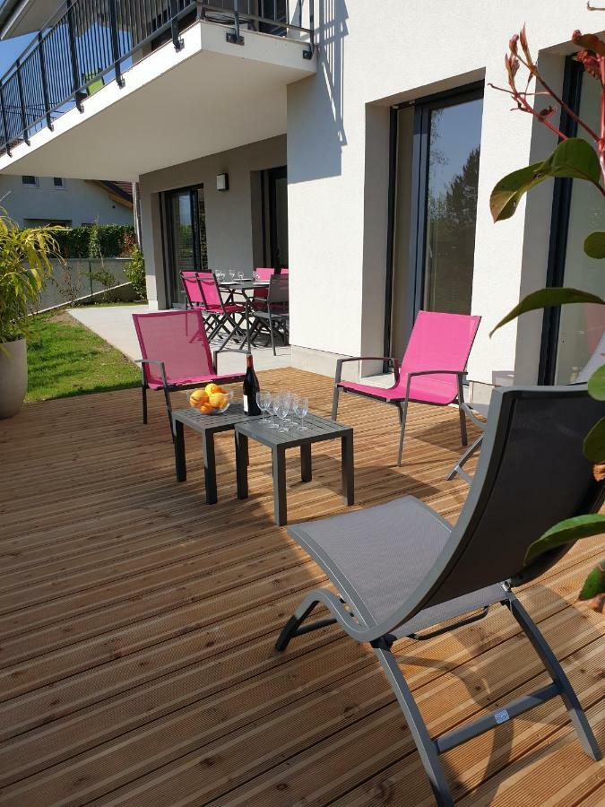 L'Appartement Jardin Avec Vue Montagnes Sévrier Dış mekan fotoğraf